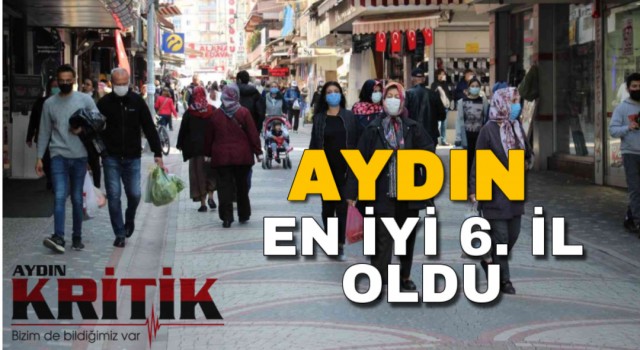 Aydın en iyi 6. il oldu