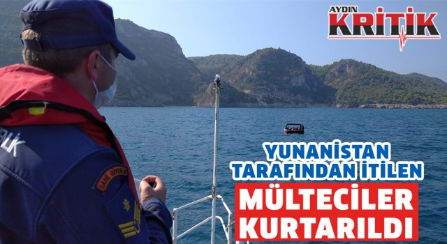 Yunanistan tarafından itilen mülteciler kurtarıldı