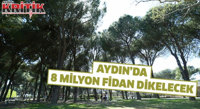 Aydın’da 8 milyon fidan dikilecek