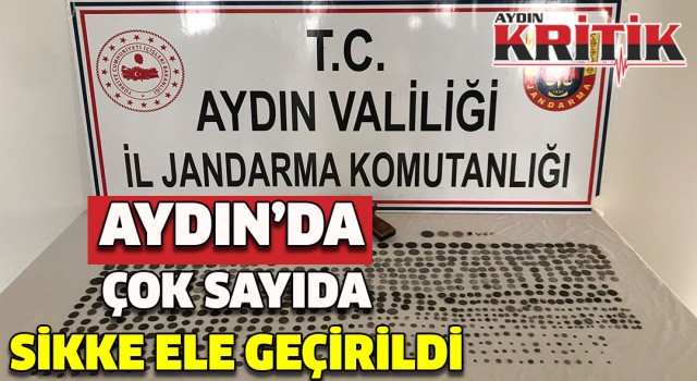 Aydın’da çok sayıda sikke ele geçirildi