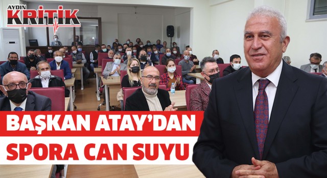 Başkan Atay'dan spora can suyu