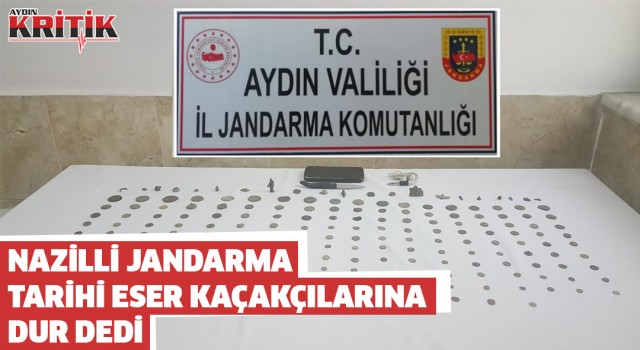 Nazilli Jandarma tarihi eser kaçakçılarına dur dedi