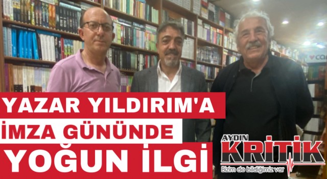 Yazar Yıldırım’a imza gününde yoğun ilgi