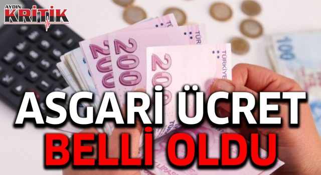 Asgari ücret belli oldu