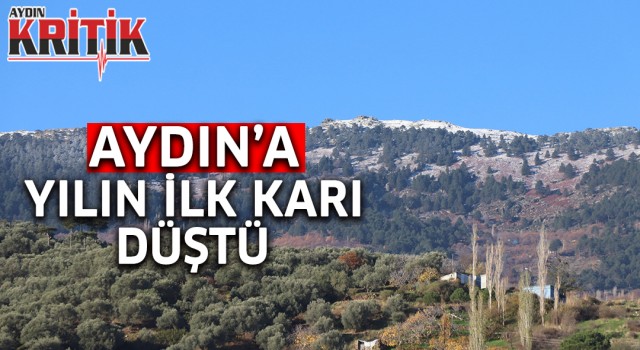 Aydın’a yılın ilk karı düştü