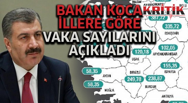 Bakan Koca illere göre vaka sayılarını açıkladı