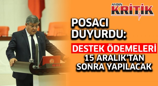 Destek ödemeleri 15 Aralık’tan sonra yapılacak