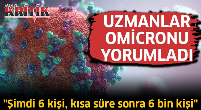 Uzmanlar Omicronu yorumladı: "Şimdi 6 kişi, kısa süre sonra 6 bin kişi"