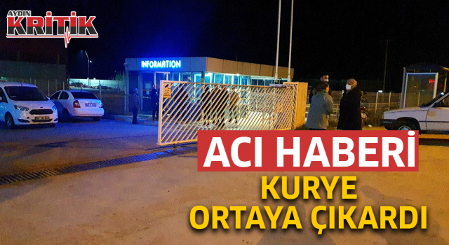 Acı haberi kurye ortaya çıkardı