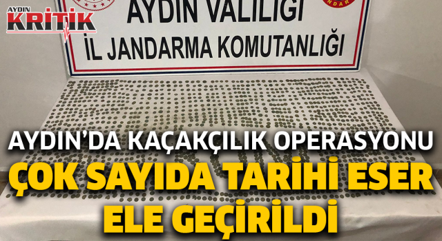 Aydın’da kaçakçılık operasyonu çok sayıda tarihi eser ele geçirildi