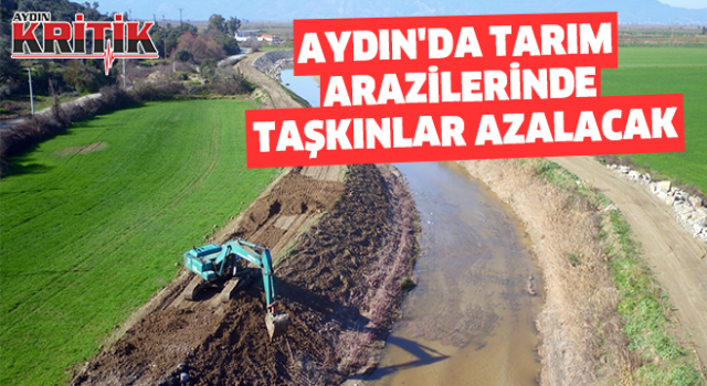 Aydın'da tarım arazilerinde taşkınlar azalacak