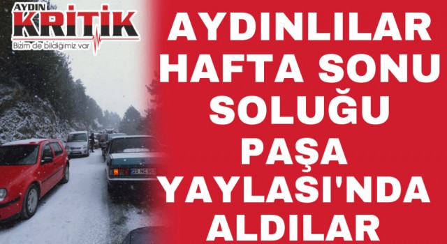 Aydınlılar hafta sonu soluğu Paşa Yaylası’nda aldılar