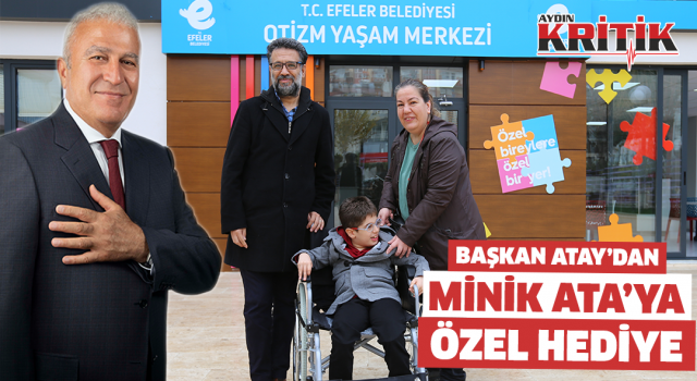 Başkan Atay'dan Minik Ata'ya Özel Hediye