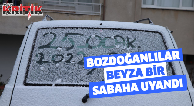 Bozdoğanlılar beyaz bir sabaha uyandı