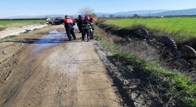 Traktör Sulama Kanalına Düştü, Bir Kişi Hayatını Kaybetti