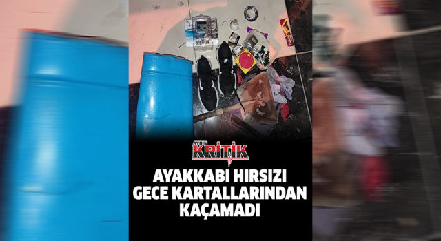 Ayakkabı hırsızı gece kartallarından kaçamadı