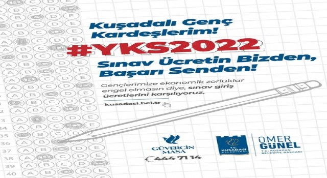 Kuşadası Belediyesi, öğrencilerin sınav ücretlerini karşılıyor