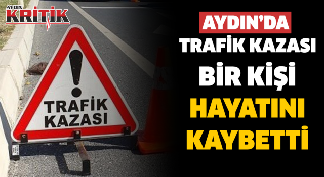 Aydın'da trafik kazası bir kişi hayatını kaybetti