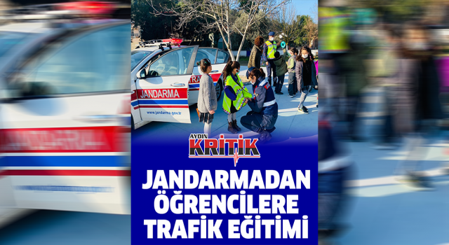 Jandarmadan öğrencilere trafik eğitimi