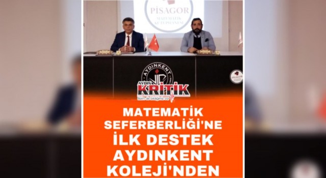 MATEMATİK SEFERBERLİĞİ’NE İLK DESTEK AYDINKENT KOLEJİ’NDEN