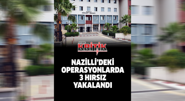 Nazilli’deki operasyonlarda 3 hırsız yakalandı