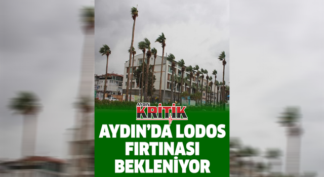 Aydın’da Lodos fırtınası bekleniyor