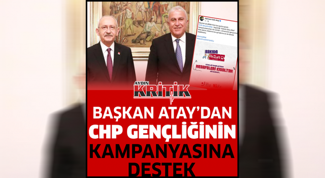 Başkan Atay'dan CHP gençliğinin kampanyasına destek