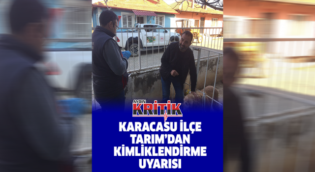 Karacasu İlçe Tarım'dan kimliklendirme uyarısı