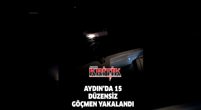 Aydın’da 15 düzensiz göçmen yakalandı