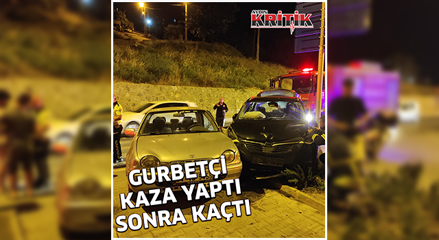 Gurbetçi kaza yaptı sonra kaçtı