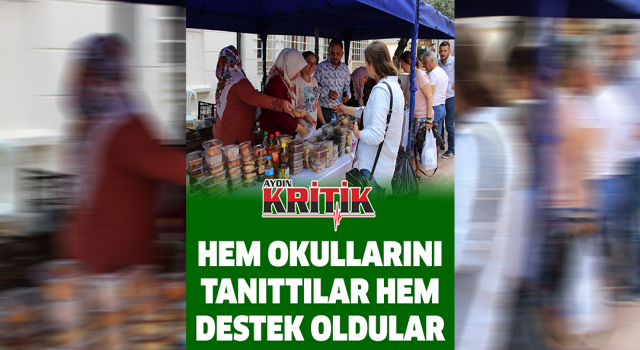 Hem okullarını tanıttılar hem destek oldular