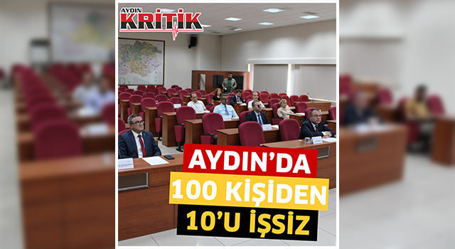 Aydın'da 100 kişiden 10'u işsiz