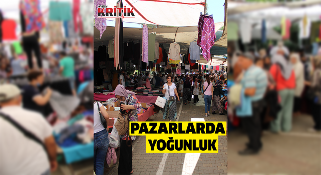 Kıyafet tezgahlarında yoğunluk yaşanıyor