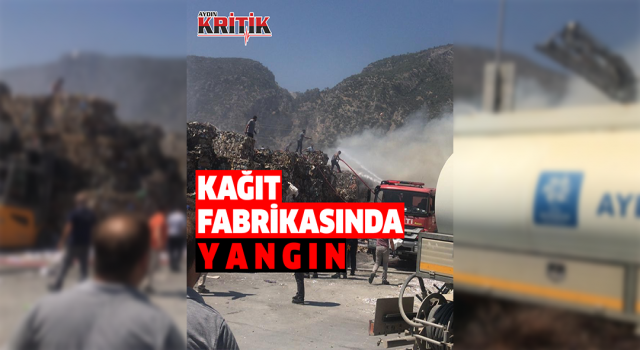 Söke’deki Kipaş Kağıt Fabrikası’nda yangın