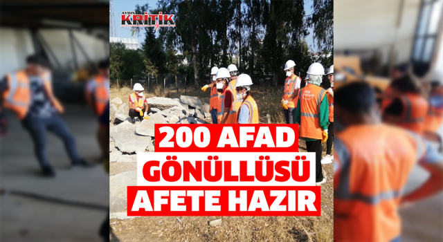 Aydın'da AFAD gönüllüleri, afete hazırlanıyor