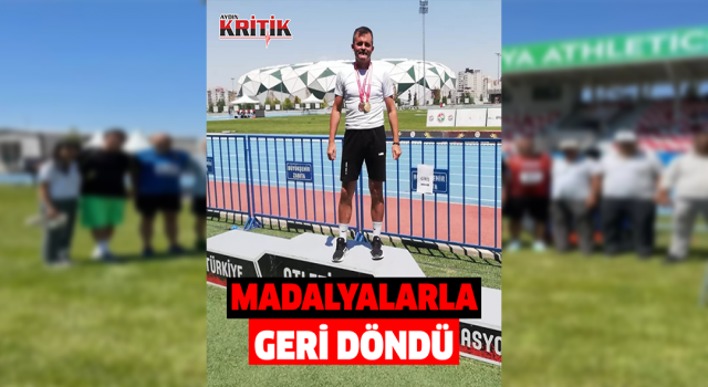 Aydınlı atlet şampiyonadan birincilikle döndü