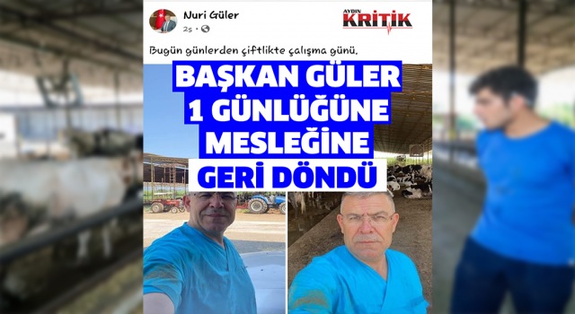 Başkan Güler, bir günlüğüne mesleğine geri dönüp hayvanlar için çalıştı