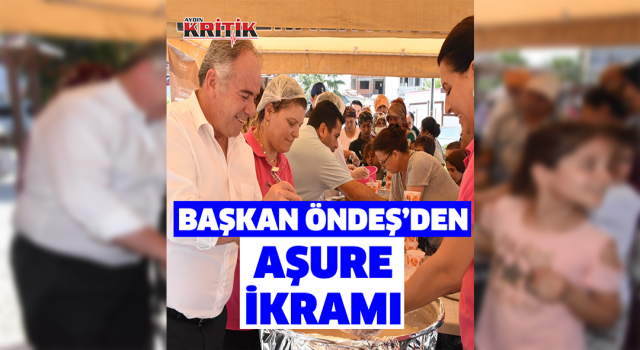 Başkan Öndeş, vatandaşlara aşure ikram etti