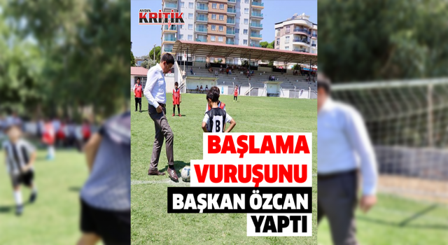 Başlama vuruşunu Başkan Özcan yaptı