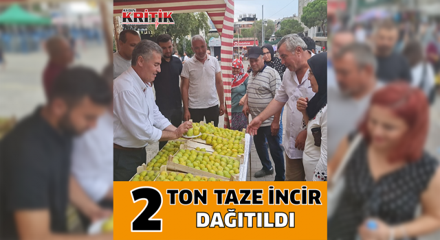 Buharkent’te vatandaşlara 2 ton taze incir dağıtıldı