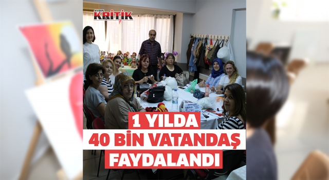 Efeler Halk Eğitim Merkezi'nin kurslarından, bir yılda 40 bin vatandaş faydalandı