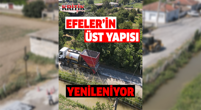 Efeler'de 15 yıllık yol sorunu asfalt aracıyla sona erdi