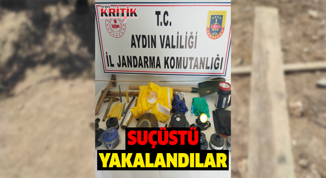 Kaçak kazı yaparken suçüstü yakalandılar