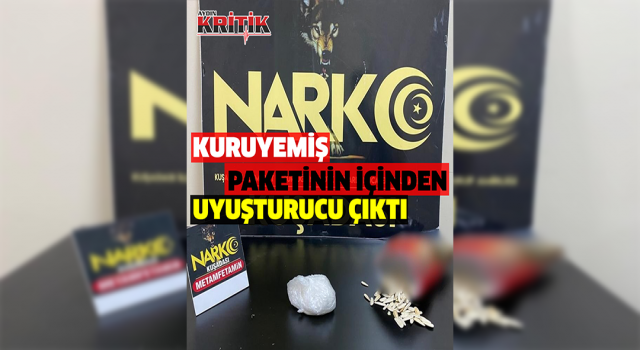 Kuruyemiş paketinin içinden uyuşturucu çıktı