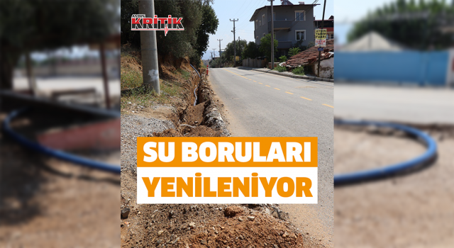 Nazilli’de deforme olan iyi su boruları yenileniyor