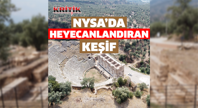 Nysa’nın sütunlu caddesinde heyecanlandıran keşif