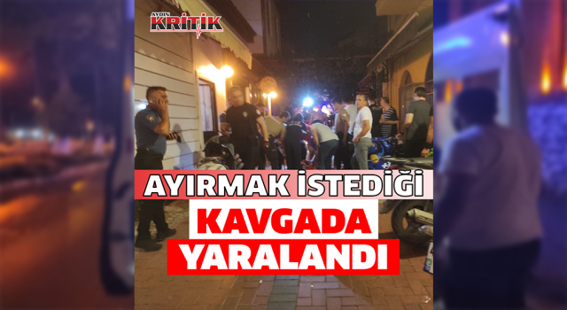 Yoldan geçerken ayırmak istediği kavgada bacağından vuruldu