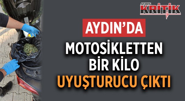 Aydın'da motosikletten 1 kilo uyuşturucu çıktı