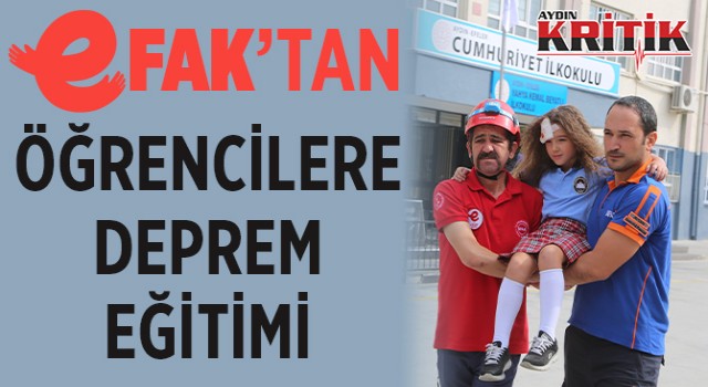 EFAK'tan öğrencilere deprem eğitimi