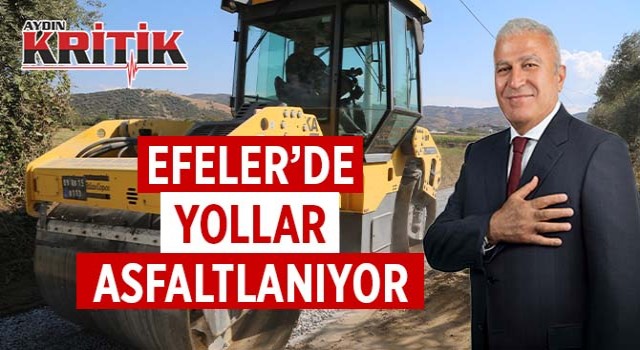 Efeler'de yollar asfaltlanıyor